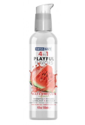 Lubrifiant Aromatisé 4-en-1 Playful Flavors Pastèque 118ml 