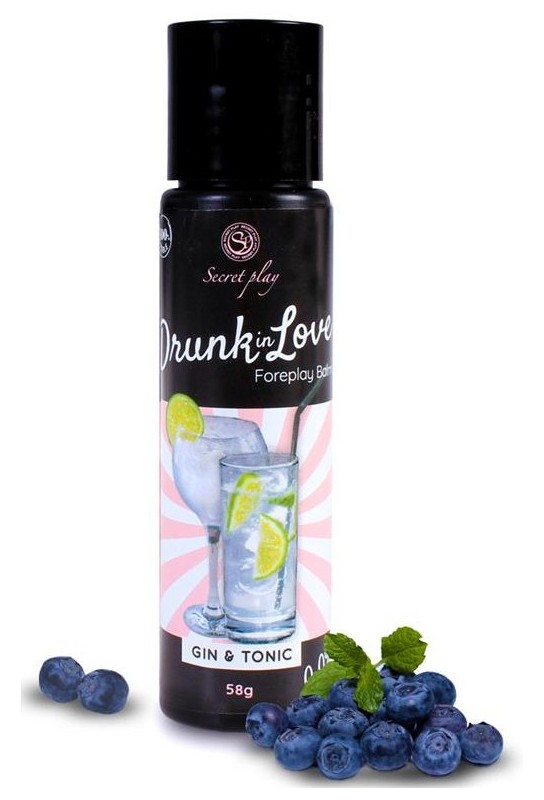 Lubrifiant Comestible Drunk In Love Gin & Tonic 60ml 