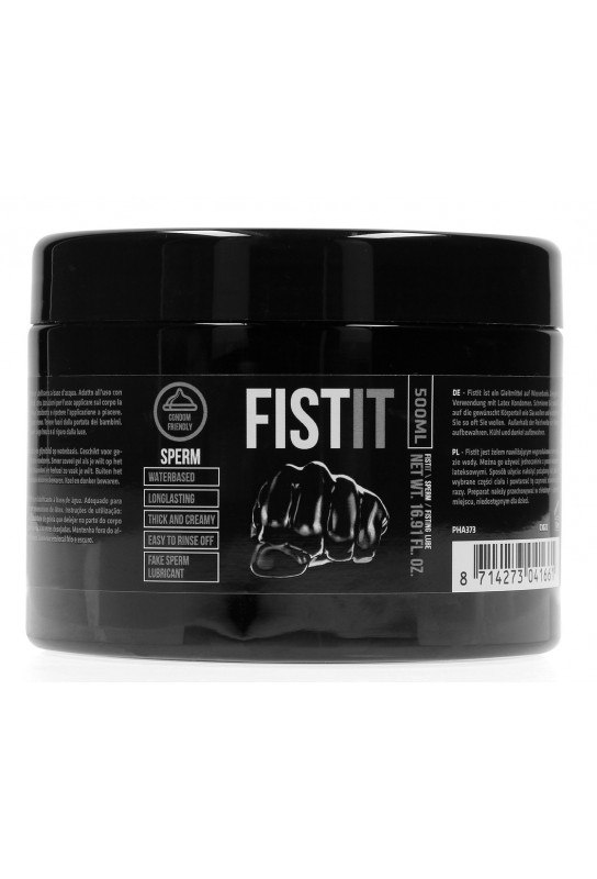 Lubrifiant Aspect Sperme Fist It 500 ml - Pot noir 