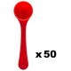 Pack de 50 cuillères rouges - Dosage 6g 