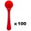Pack de 100 cuillères rouges Dosage 6g