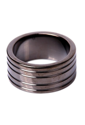 Cockring RIBBED Black 25mm