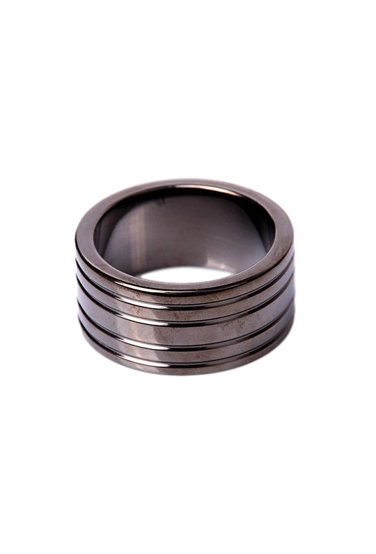 Cockring RIBBED Black 25mm 