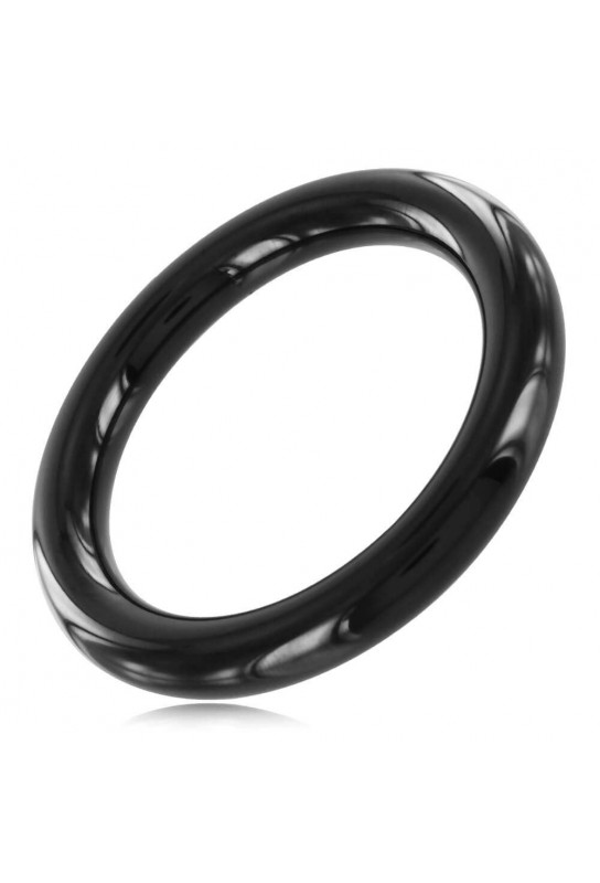 Cockring fin Steel 8mm Noir 