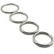Lot de 4 cockrings en métal ROUND LIGHT | Diamètre de 35 à 50mm 