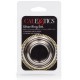 Lot de 3 cockrings en métal Silver Ring 32 à 50mm 