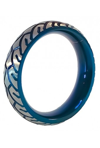 Cockring en métal Blue Racer 