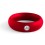 Cockring en métal Donut Strass Rouge
