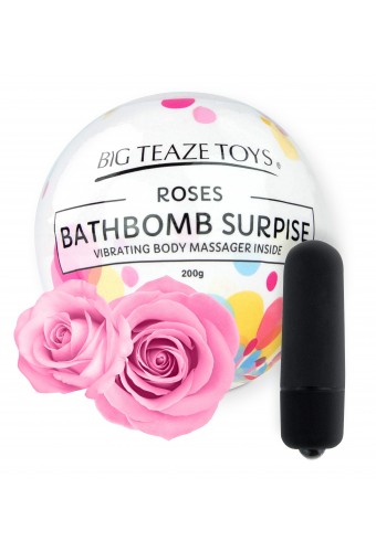 Bombe de bain moussante avec Vibro Parfum Rose 