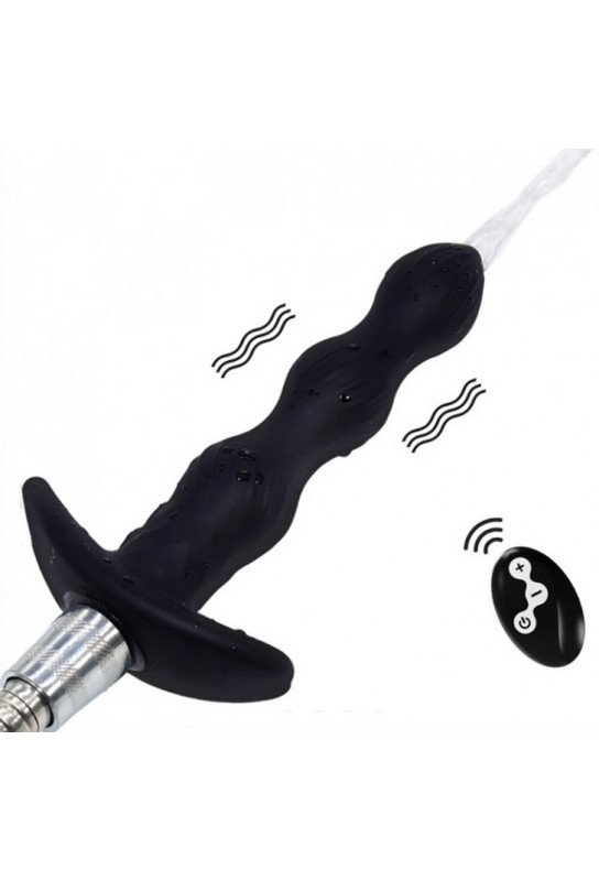 Plug vibrant de lavement Auto-Spray 14.5 x 3cm 
