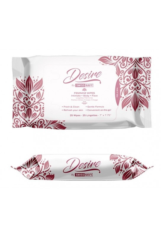 Lingettes nettoyantes pour Corps Desire x25 