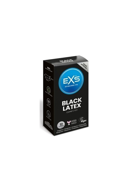 Préservatifs Black Latex 54 mm x12 