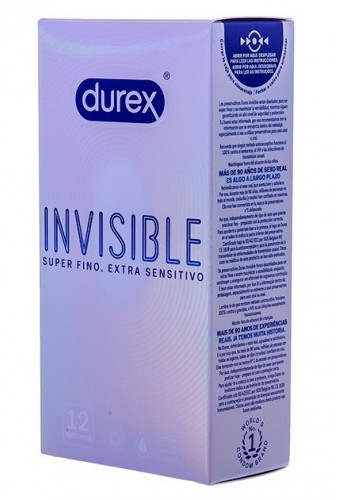 Préservatifs fins Invisible 52mm x12 