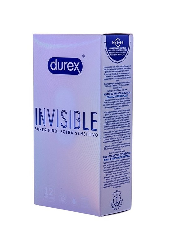 Préservatifs fins Invisible 52mm x12 