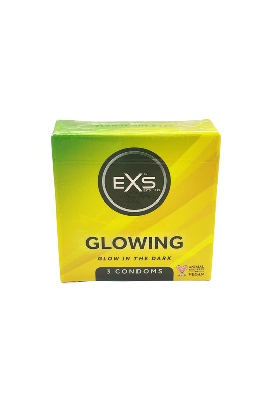 Préservatifs phosphorescents Glowing 53mm x3 