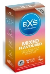 Préservatifs aromatisés Mixed Flavours 54mm x12