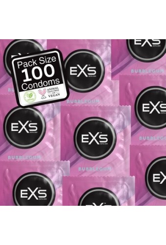 Préservatifs aromatisés Bubblegum 54mm x100 