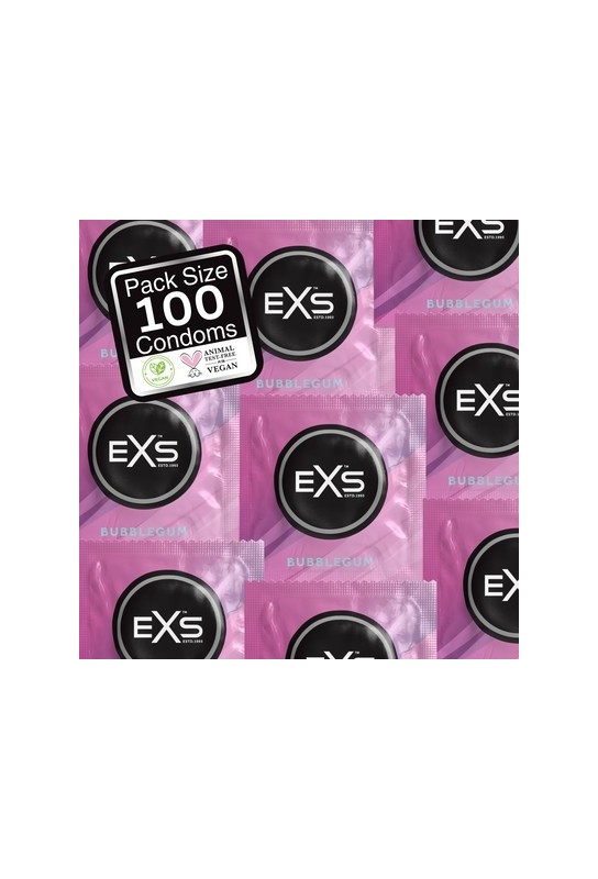 Préservatifs aromatisés Bubblegum 54mm x100 