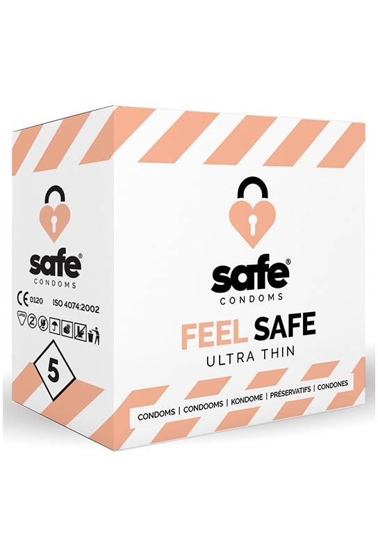 Préservatifs fins Feel Safe 54mm x5 