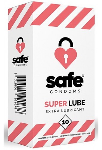Préservatifs lubrifiés Super Lube 56mm x10 