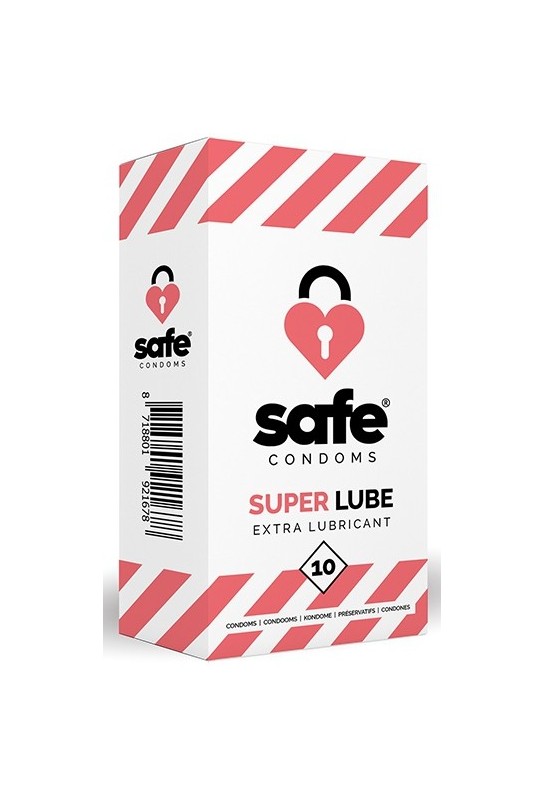 Préservatifs lubrifiés Super Lube 56mm x10 