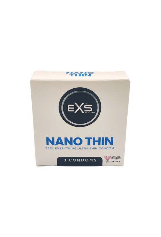 Préservatifs fins Nano Thin 53mm x3 