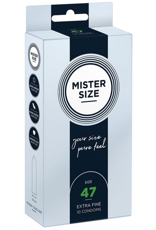 Préservatifs Mister Size 47mm x10 