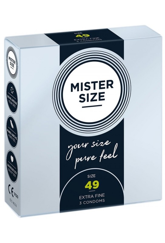 Préservatifs Mister Size 49mm x3 