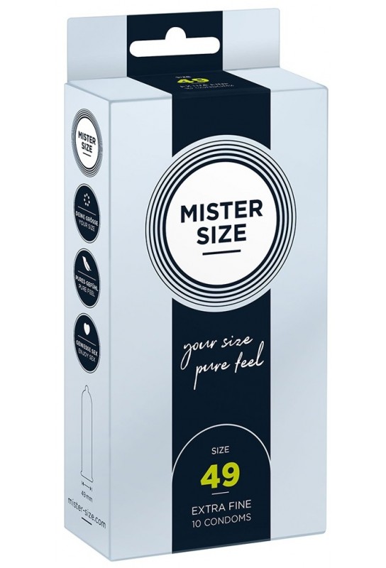 Préservatifs Mister Size 49mm x10 