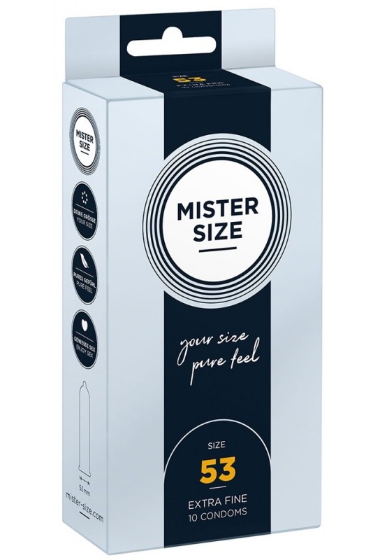 Préservatifs Mister Size 53mm x10 