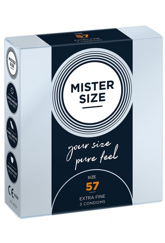 Préservatifs Mister Size 57mm x3 