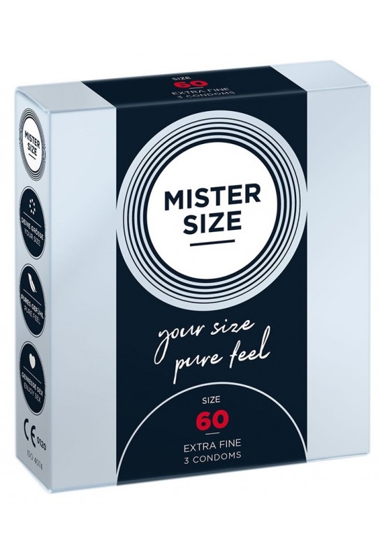 Préservatifs Mister Size 60mm x3 