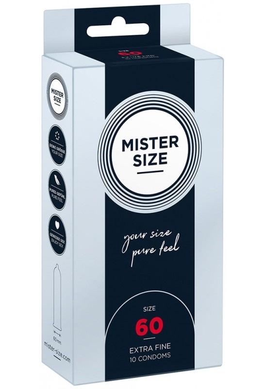 Préservatifs Mister Size 60mm x10 