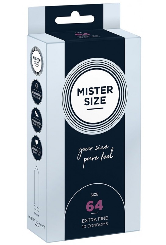 Préservatifs Mister Size 64mm x10 