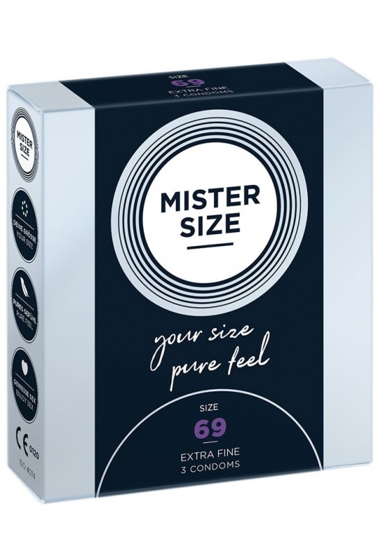 Préservatifs Mister Size 69mm x3 