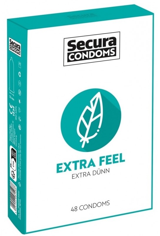 Préservatifs fins Extra Feel 53mm x48 