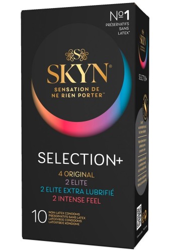 Pack Préservatifs Sans Latex Skyn Selection+ 53mm x10 