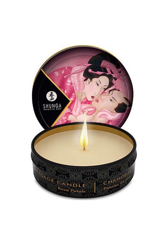 Bougie de Massage Pétale de Rose 30mL 