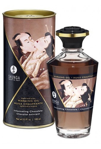 Huile de massage Chauffante Aphrodisiaque - CHOCOLAT Enivrant 100 mL 