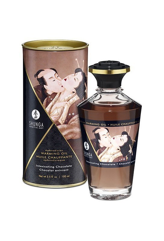 Huile de massage Chauffante Aphrodisiaque - CHOCOLAT Enivrant 100 mL 