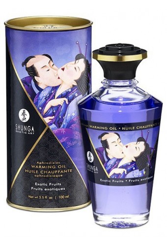 Huile de massage Chauffante Aphrodisiaque - FRUITS EXOTIQUES 100 ml 