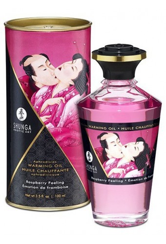 Huile de massage Chauffante Aphrodisiaque - Émotion de FRAMBOISE 100 ml 