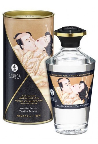 Huile de massage Chauffante Aphrodisiaque - VANILLE Fétiche 100 ml 