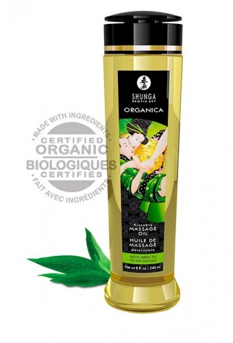 Huile de massage KISSABLE Thé Vert Exotique 240mL 