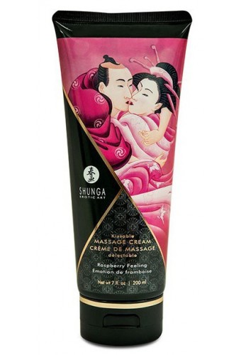 Crème de massage Comestible Emotion FRAMBOISE - 200ml 