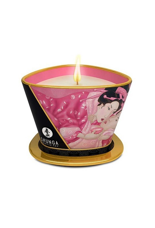 Chandelle de massage APHRODISIA Pétales de Rose 170mL 