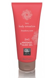 Lubrifiant et Gel pour massage FRAISE 200mL
