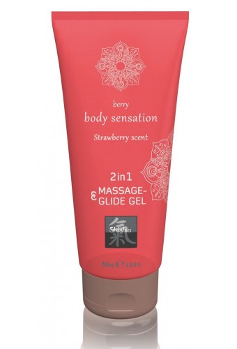 Lubrifiant et Gel pour massage FRAISE 200mL 