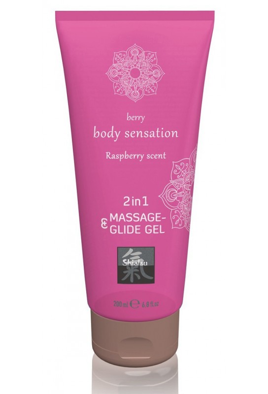 Lubrifiant et Gel pour massage Framboise 200mL 