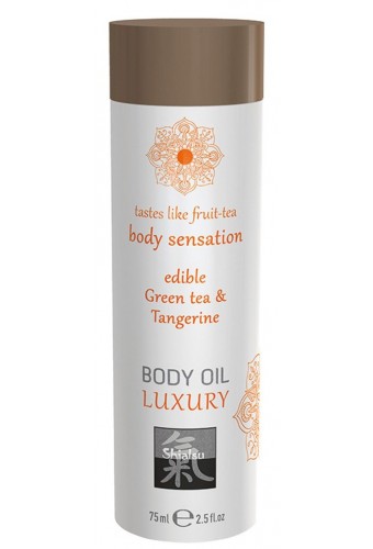 Huile de massage Comestible - THÉ VERT et MANDARINE 75ml 